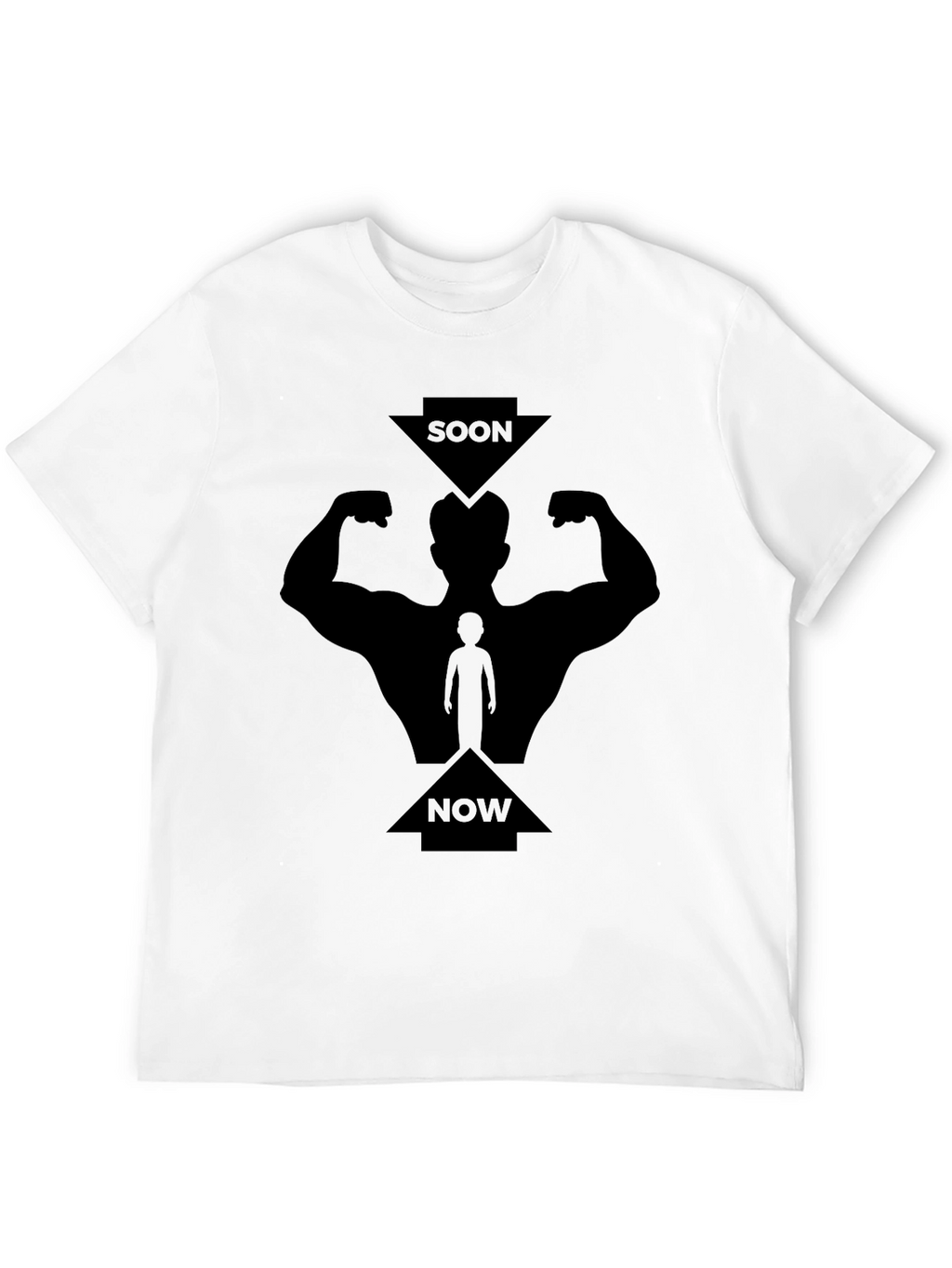 Soon Now Muscles Graphic Tee - Black
