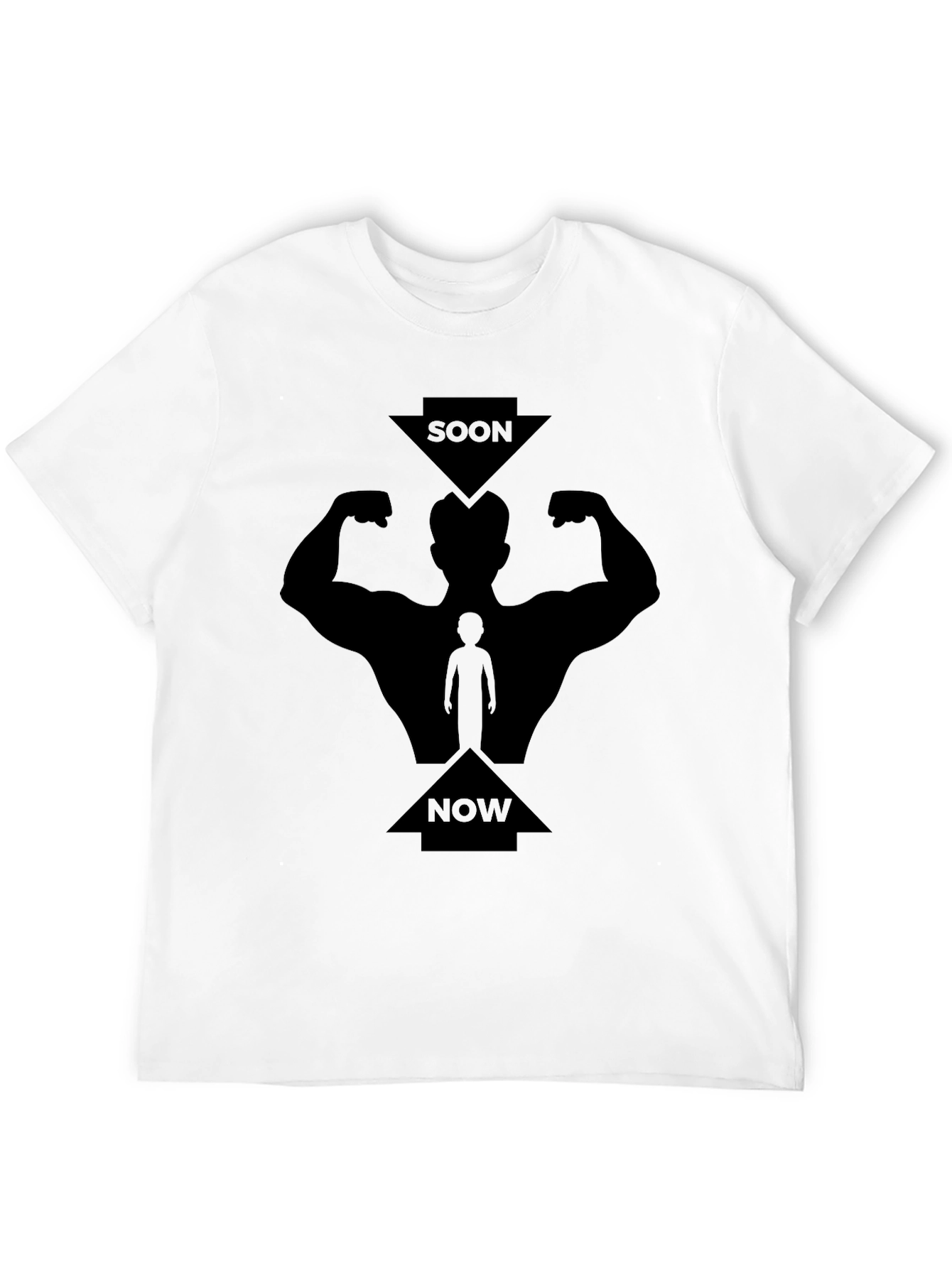 Soon Now Muscles Graphic Tee - Black