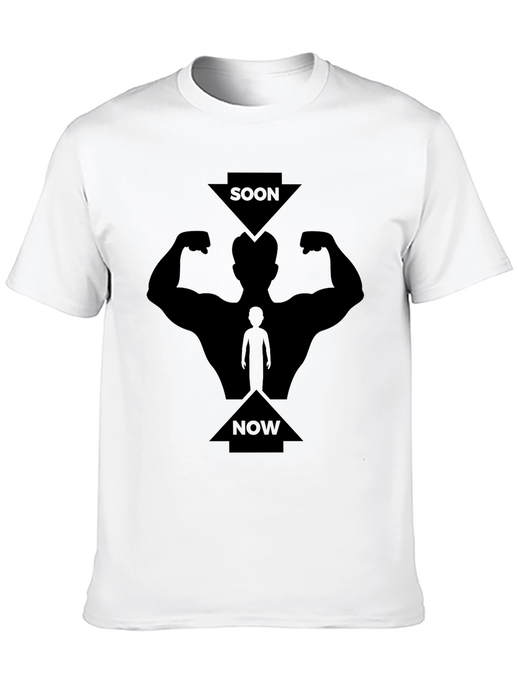 Soon Now Muscles Graphic Tee - Black