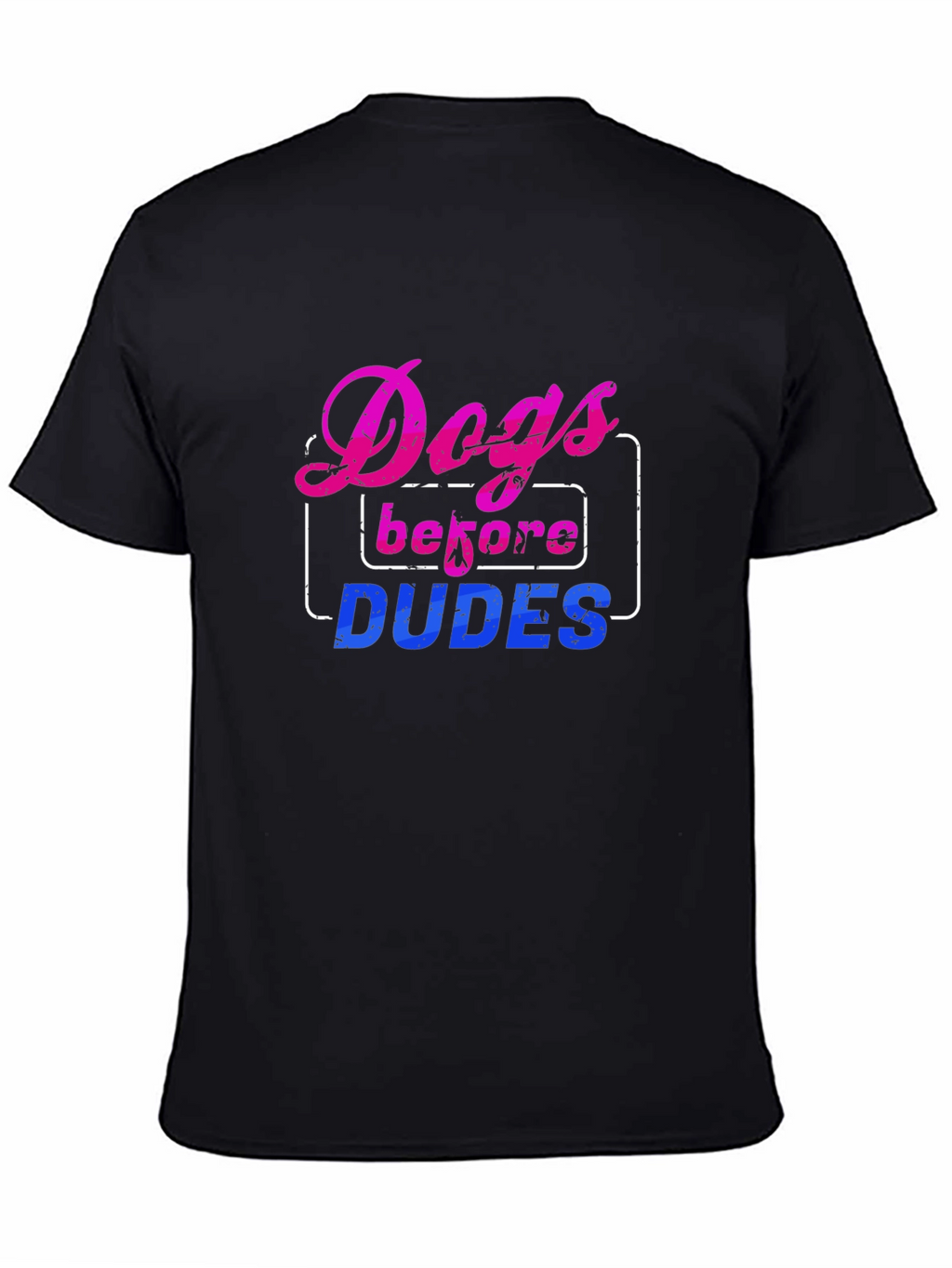 Dogs Before Dudes Graphic Tee - Black