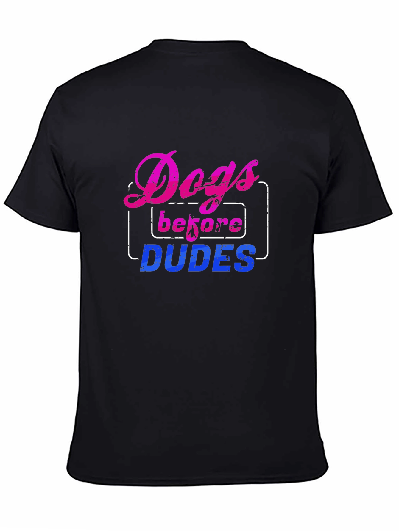 Dogs Before Dudes Graphic Tee - Black