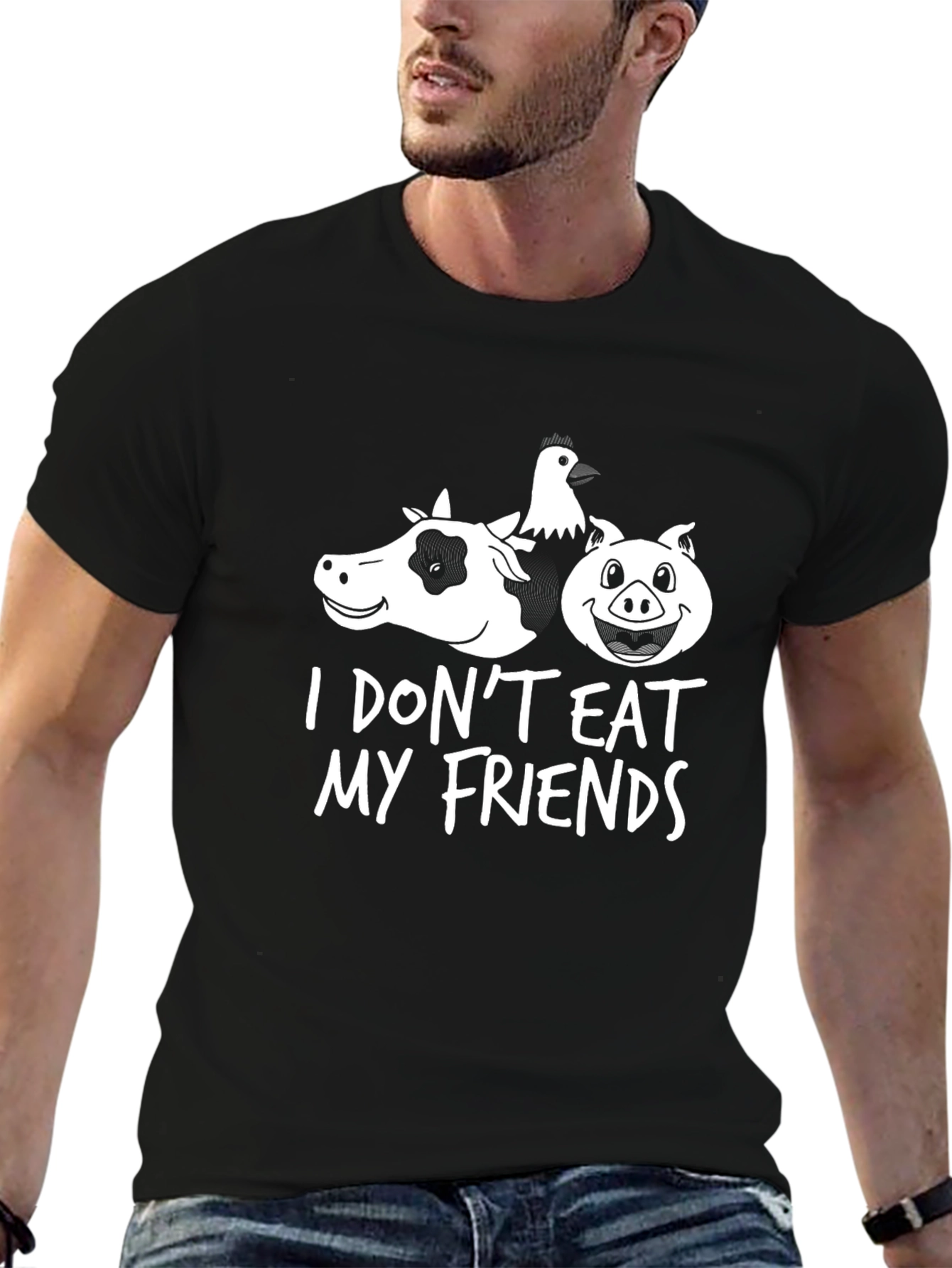 Vegan I Dont Eat My Friends T-Shirt