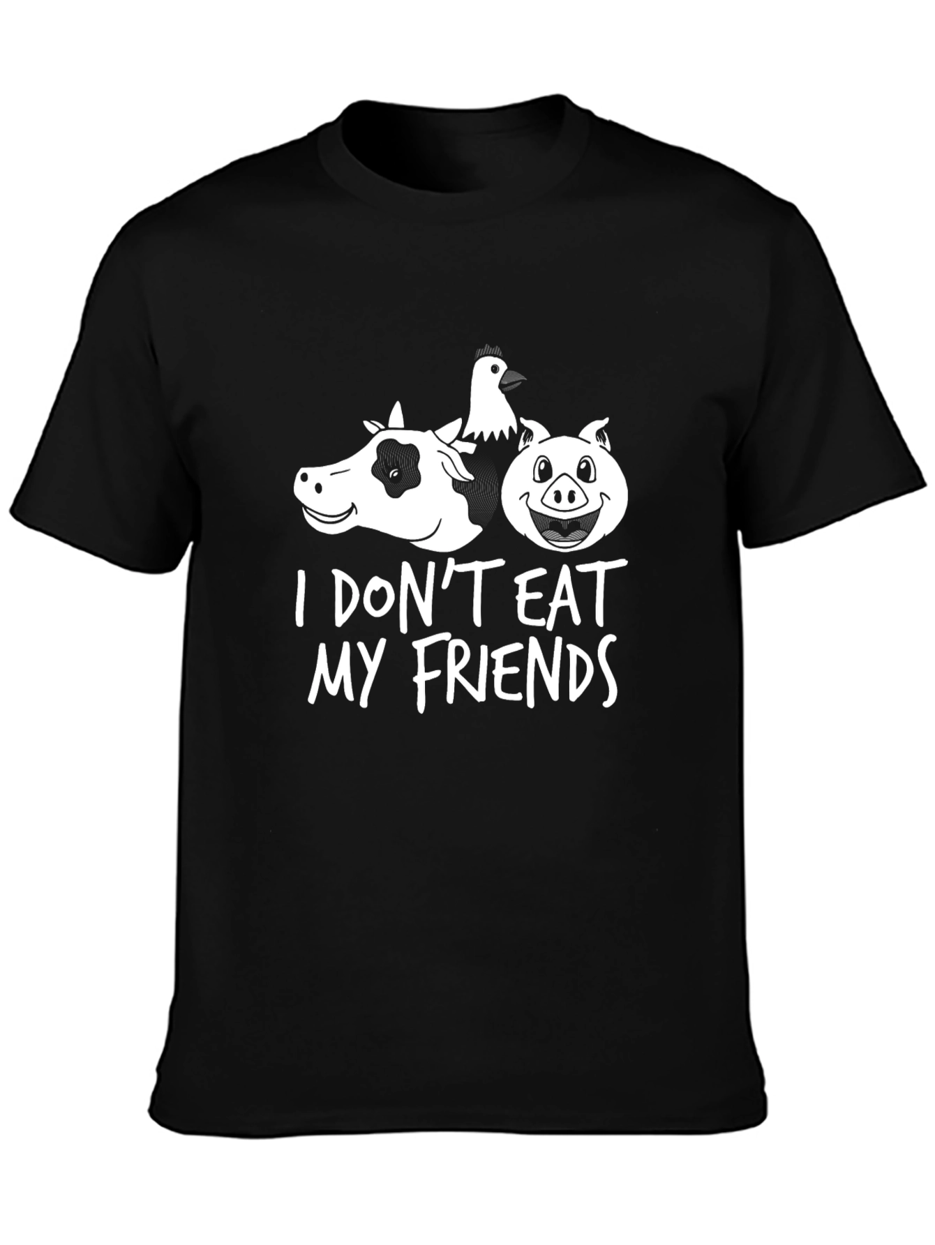 Vegan I Dont Eat My Friends T-Shirt