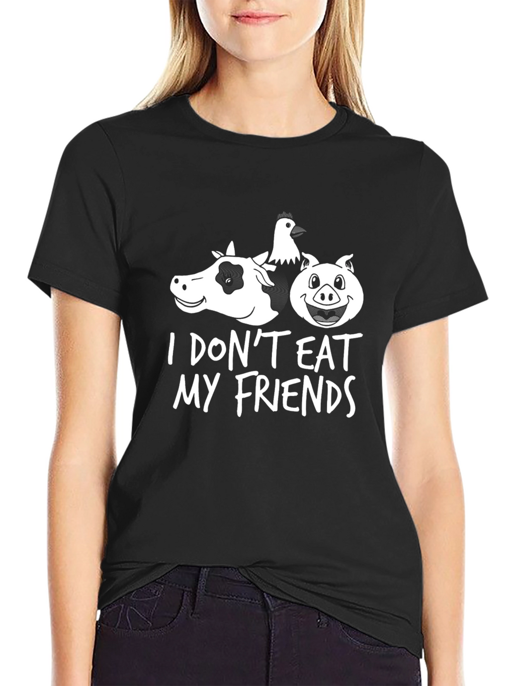 Vegan I Dont Eat My Friends T-Shirt
