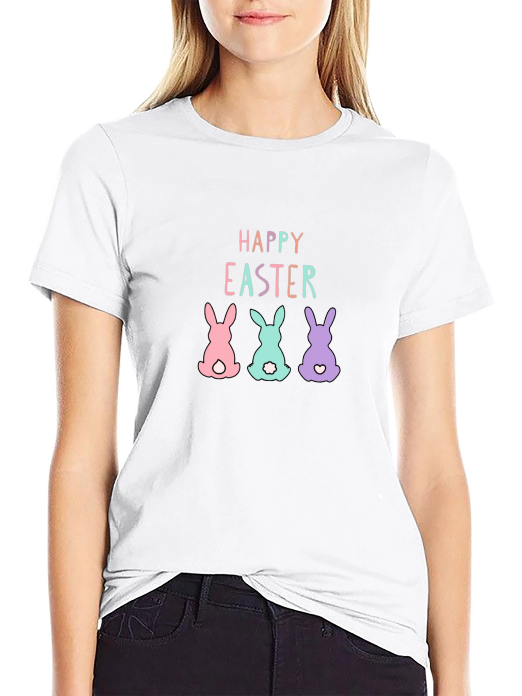 Happy Easter Bunny T-Shirt - Cute Holiday Tee