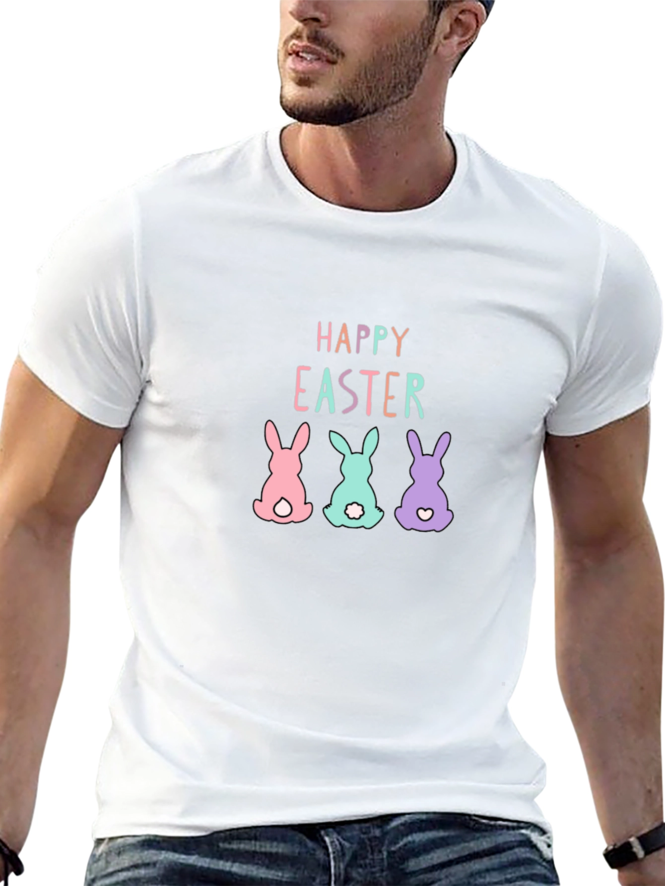Happy Easter Bunny T-Shirt - Cute Holiday Tee