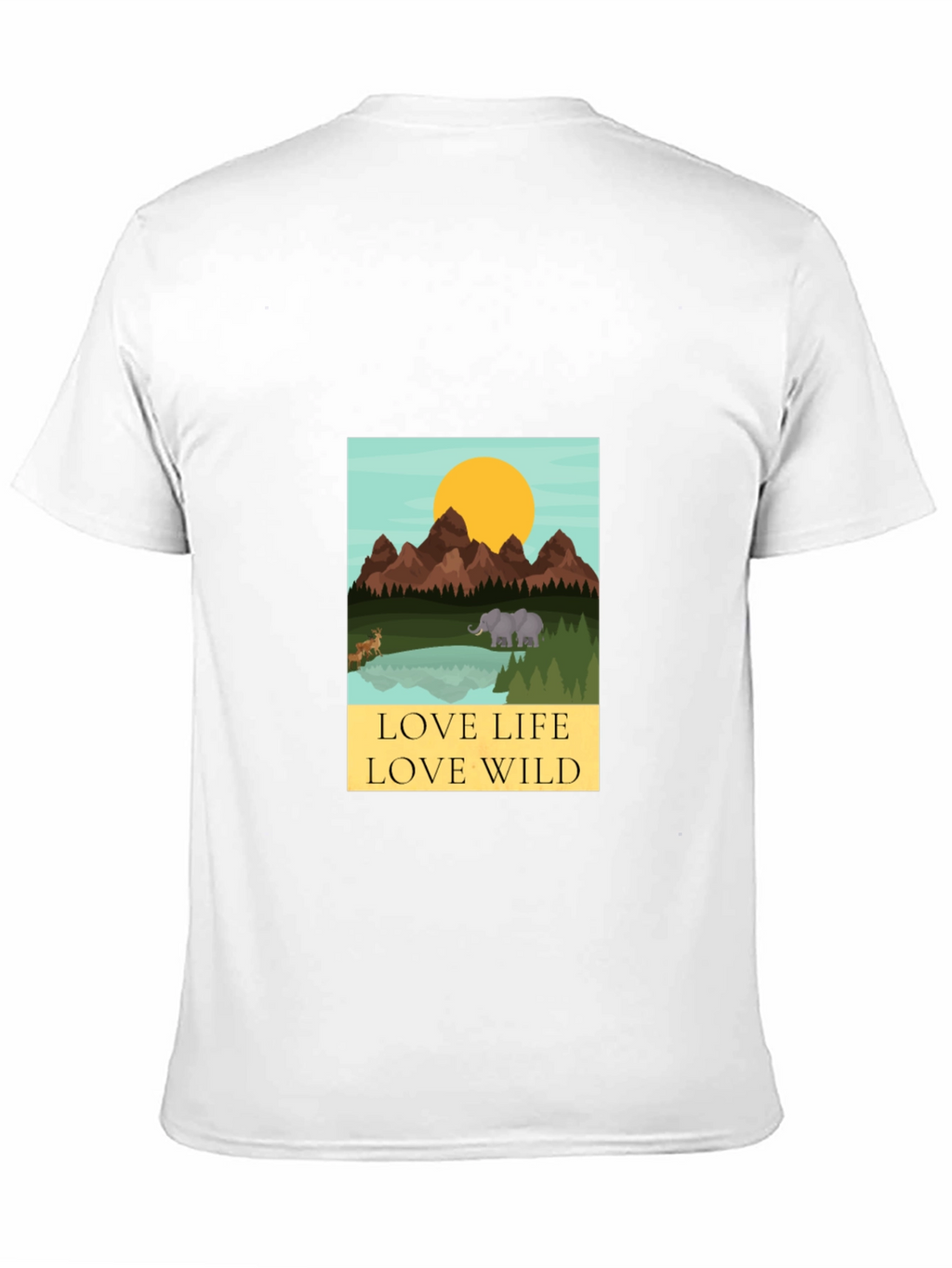 Love Life Love Wild Graphic Tee - Black