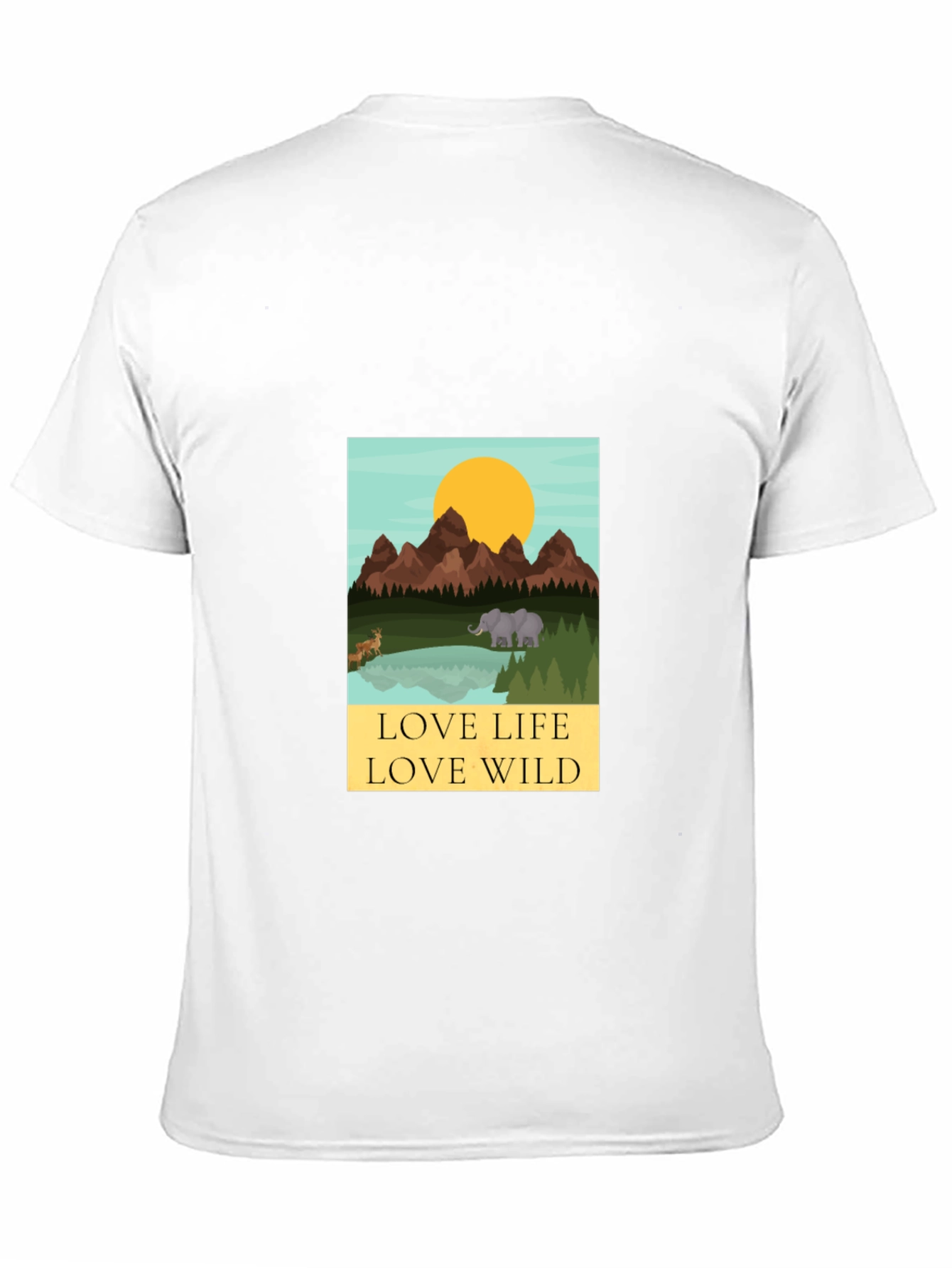 Love Life Love Wild Graphic Tee - Black