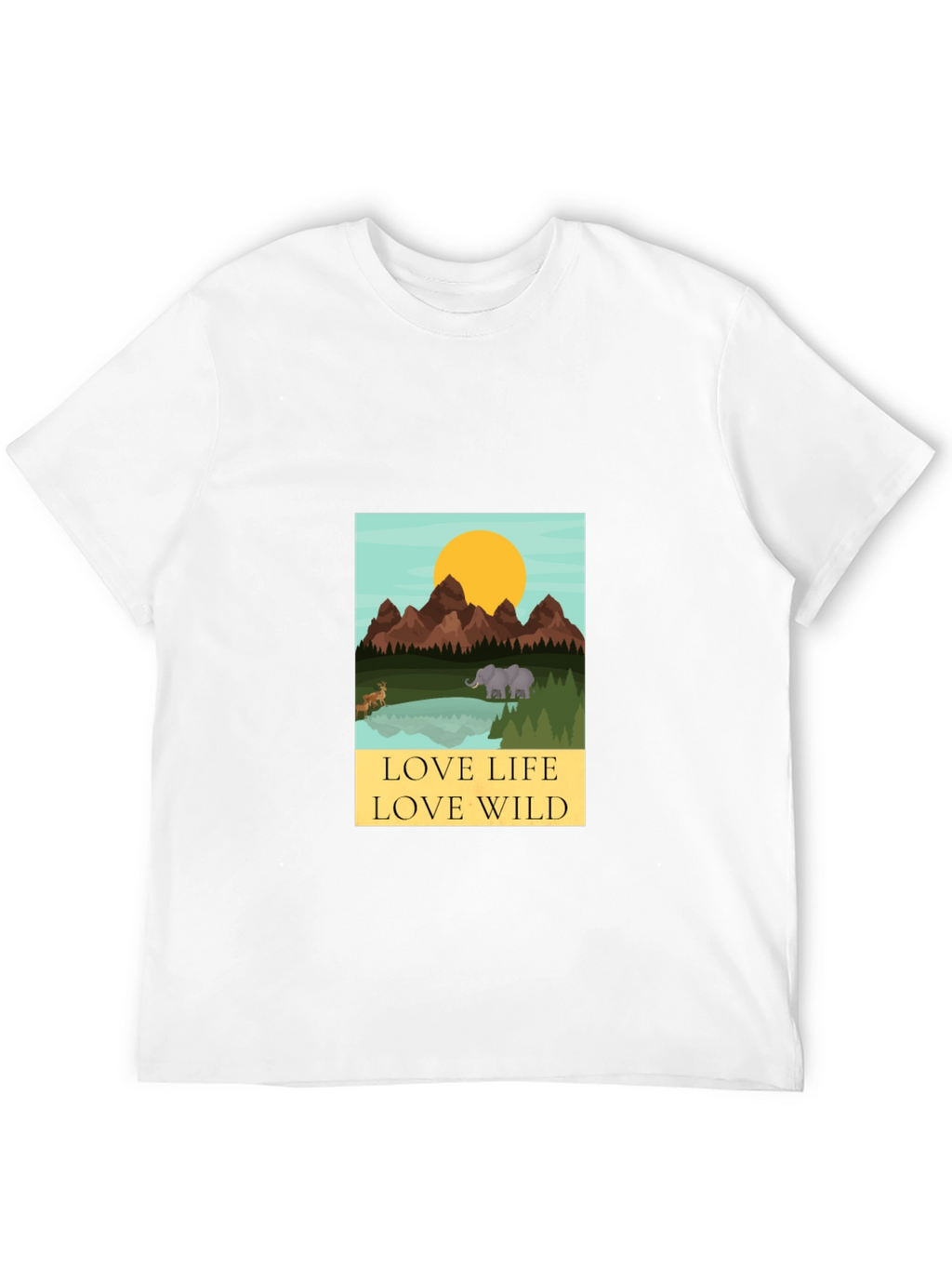 Love Life Love Wild Graphic Tee - Black