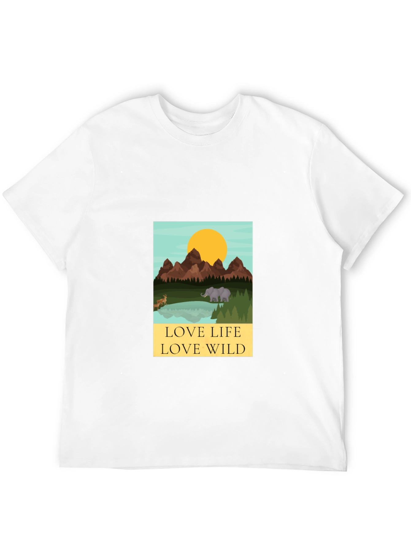 Love Life Love Wild Graphic Tee - Black