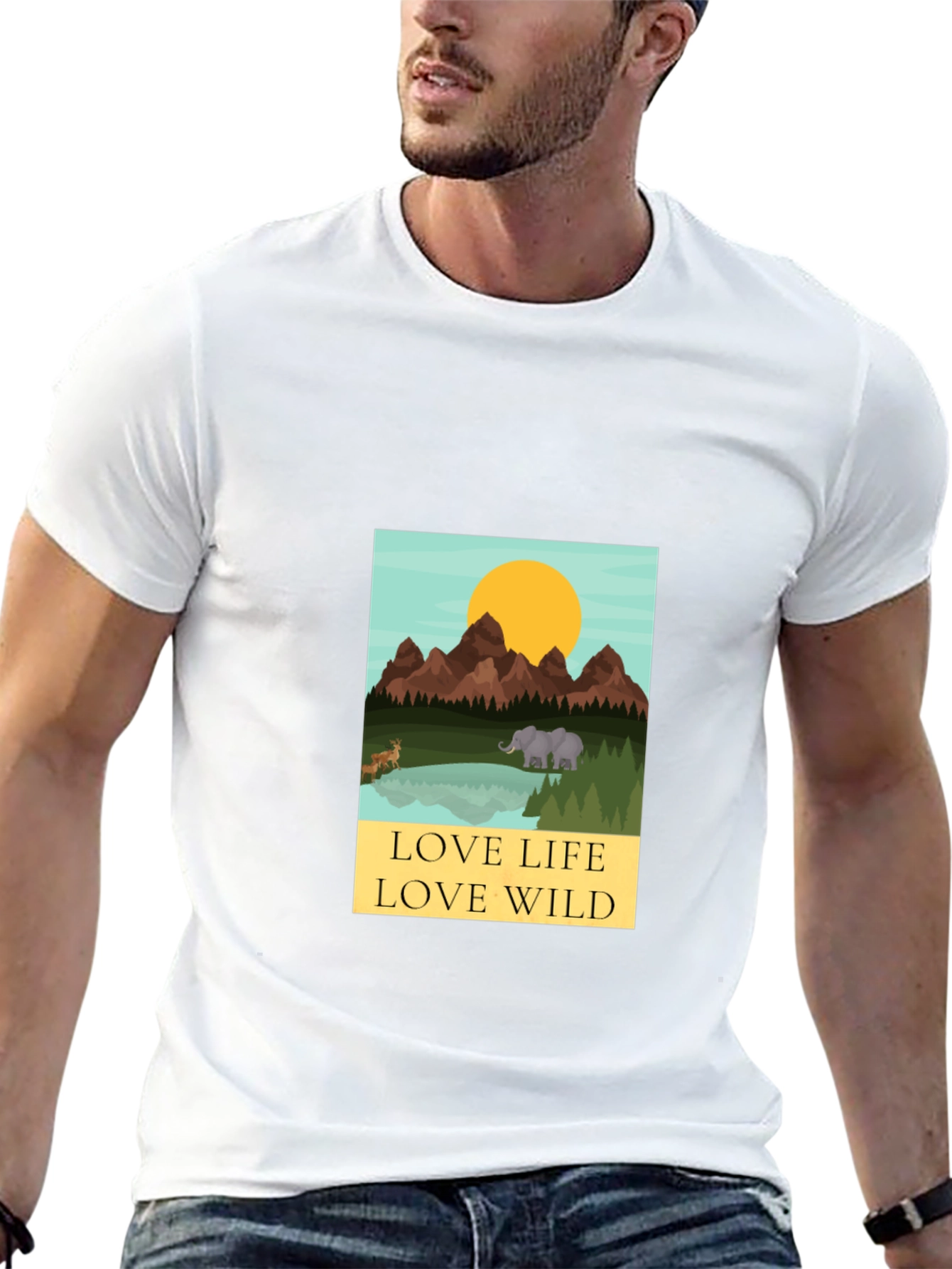 Love Life Love Wild Graphic Tee - Black
