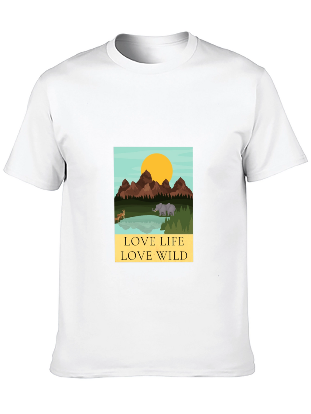Love Life Love Wild Graphic Tee - Black