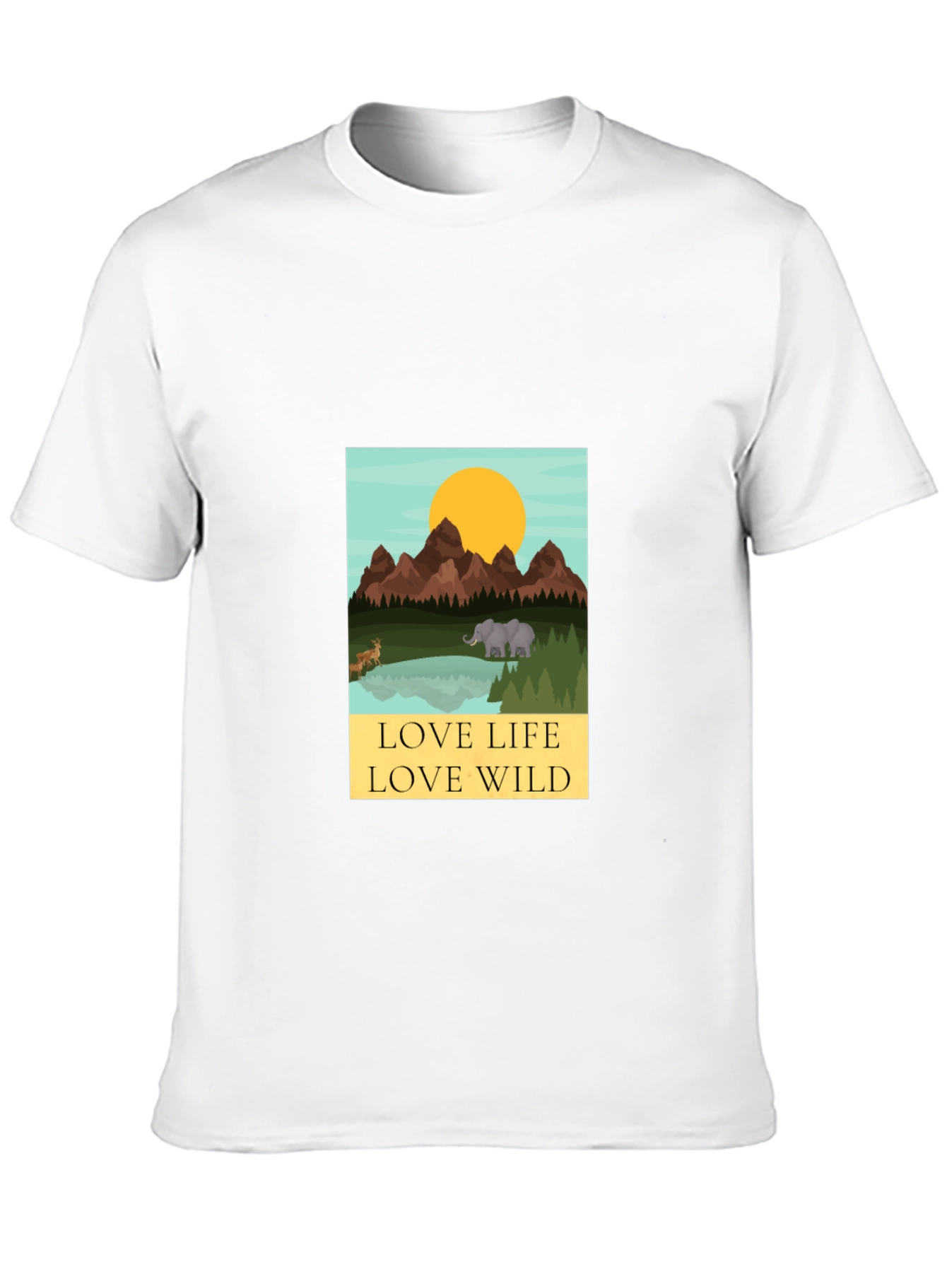 Love Life Love Wild Graphic Tee - Black