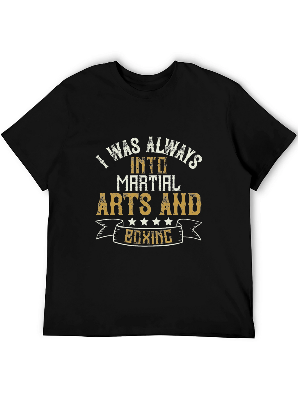 Martial Arts & Boxing T-Shirt - Black Mens