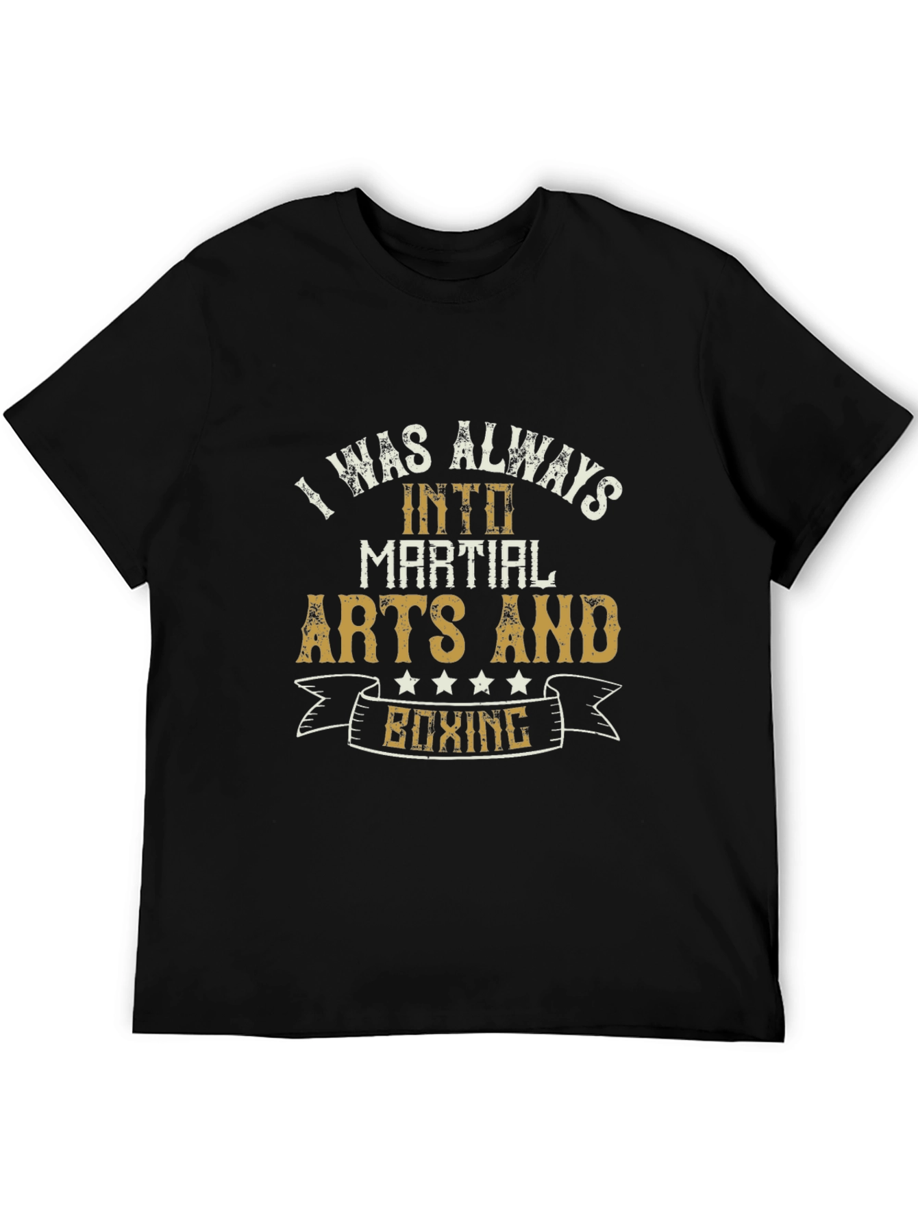 Martial Arts & Boxing T-Shirt - Black Mens