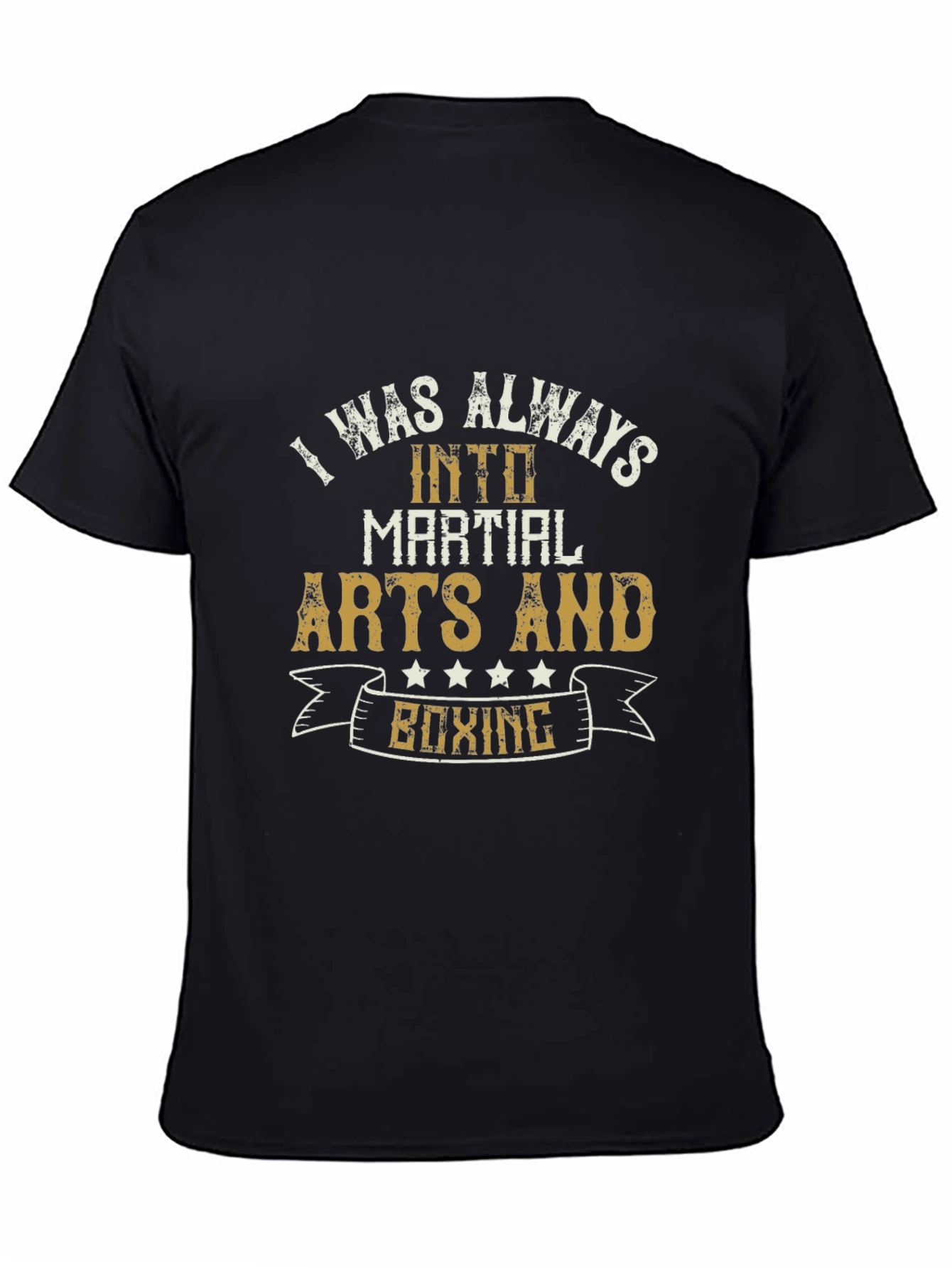 Martial Arts & Boxing T-Shirt - Black Mens