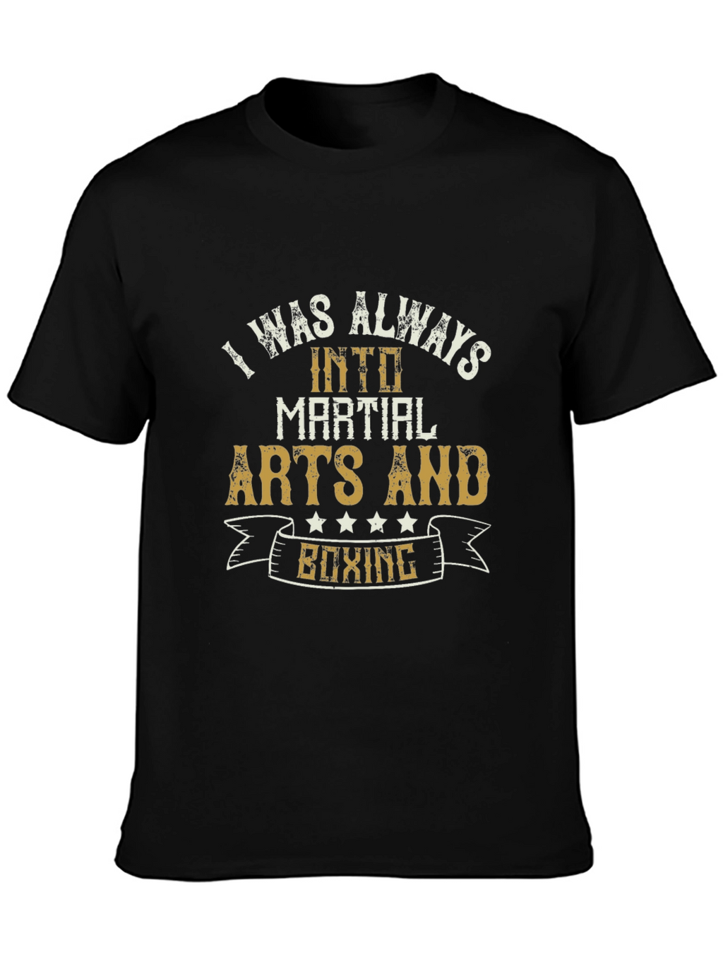 Martial Arts & Boxing T-Shirt - Black Mens