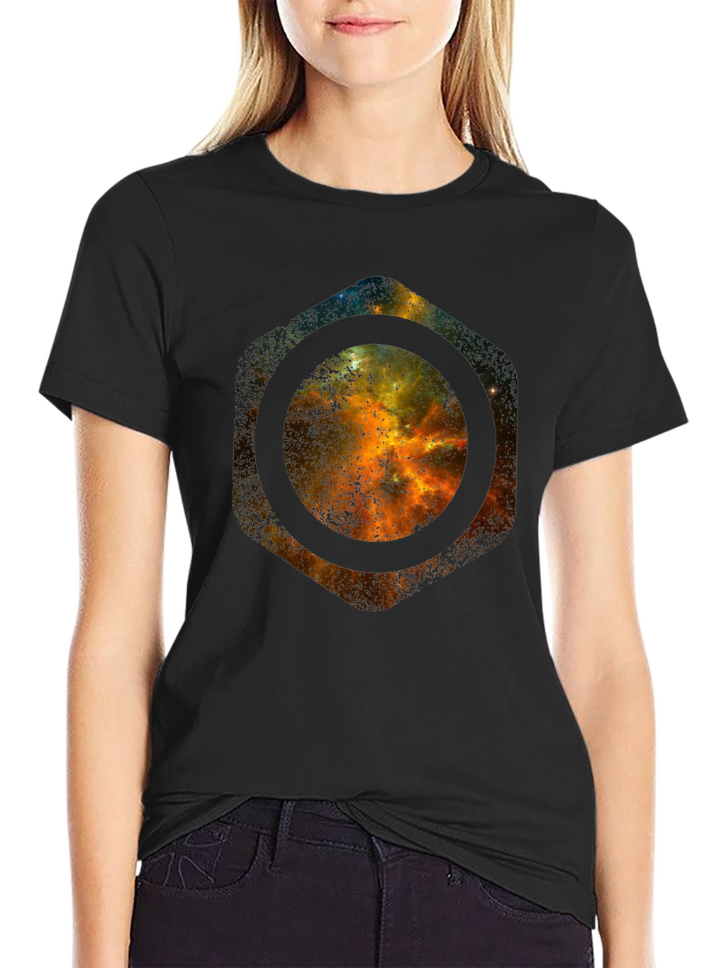 Galaxy Hex T-Shirt - Bold Space Design