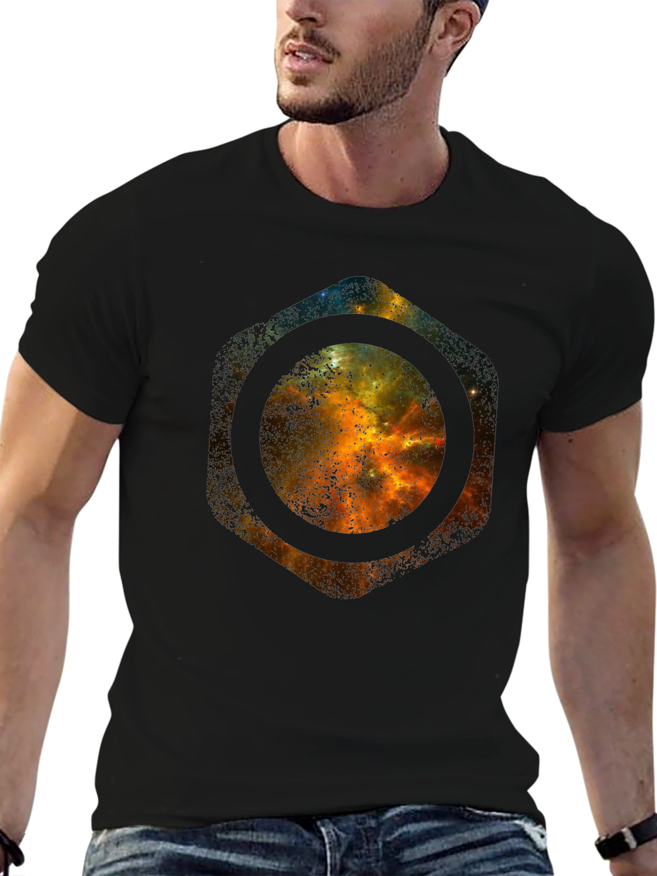 Galaxy Hex T-Shirt - Bold Space Design
