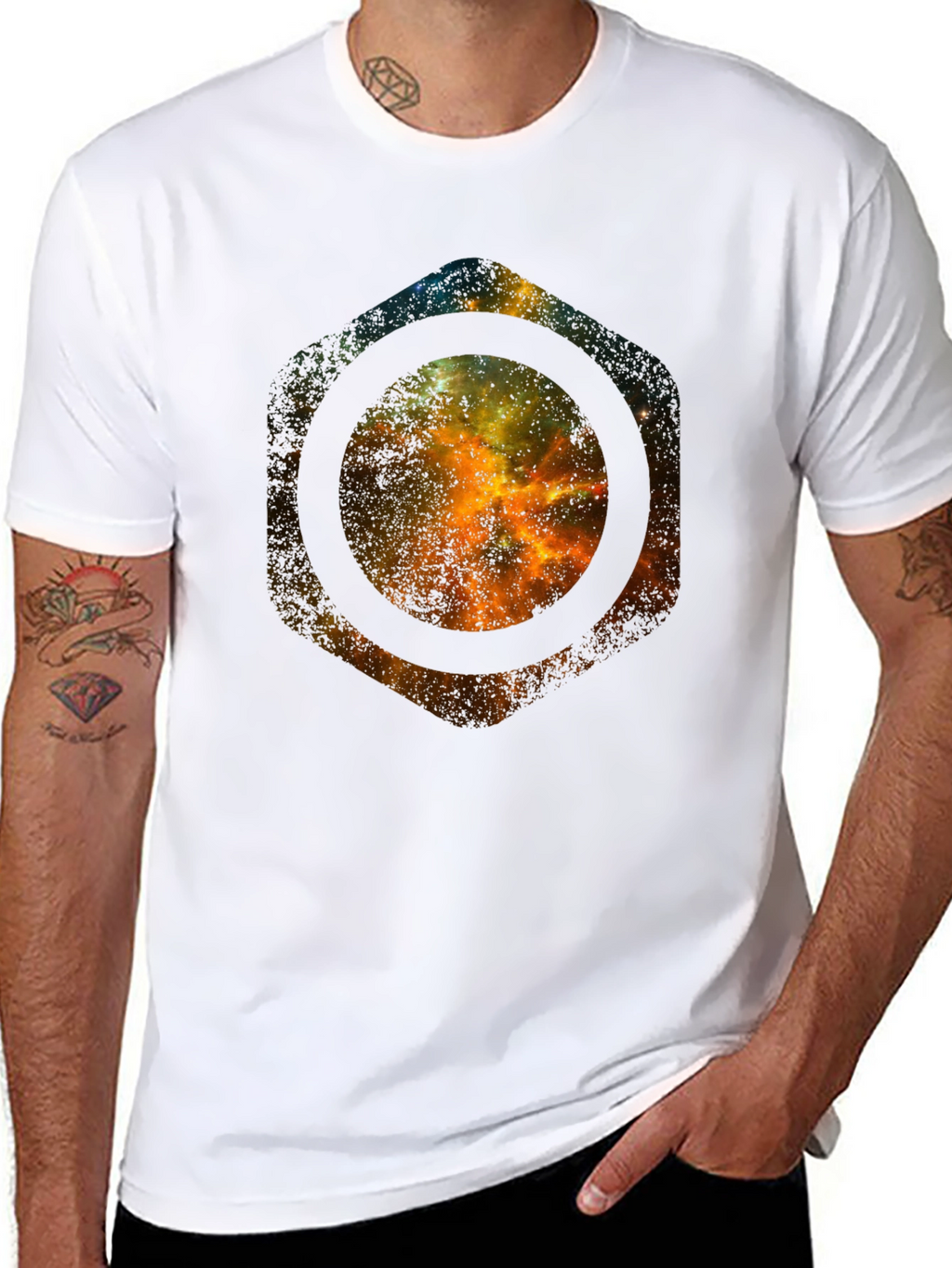 Galaxy Hex T-Shirt - Bold Space Design