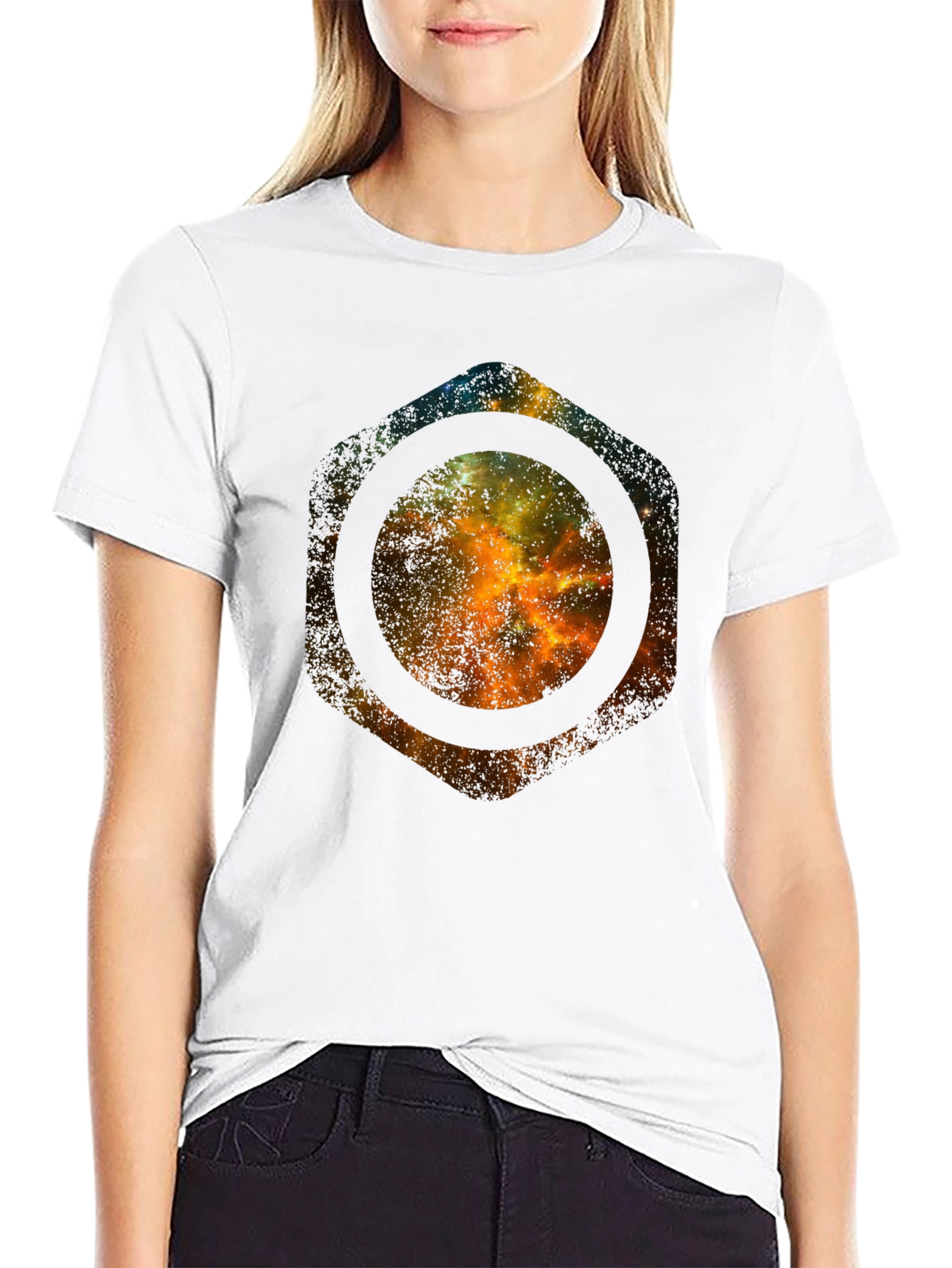 Galaxy Hex T-Shirt - Bold Space Design