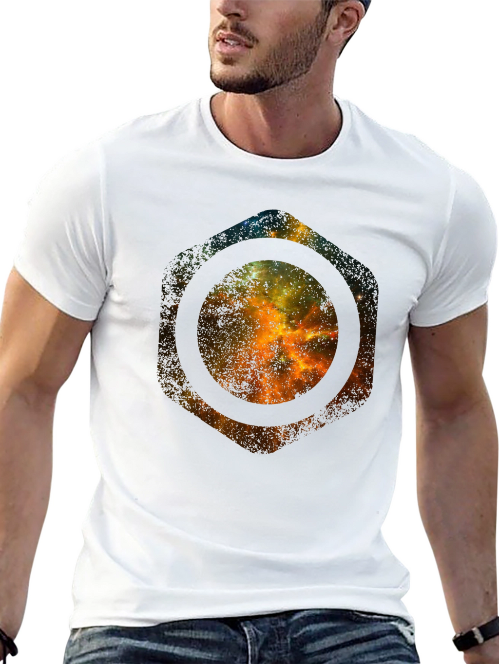 Galaxy Hex T-Shirt - Bold Space Design