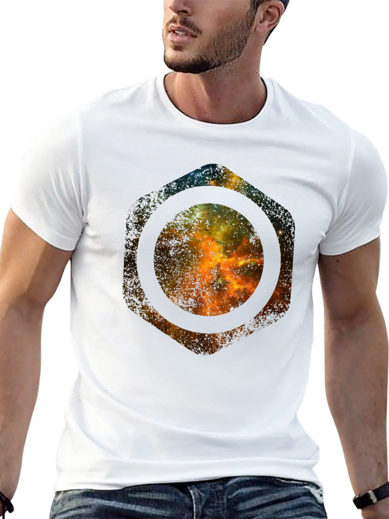 Galaxy Hex T-Shirt - Bold Space Design