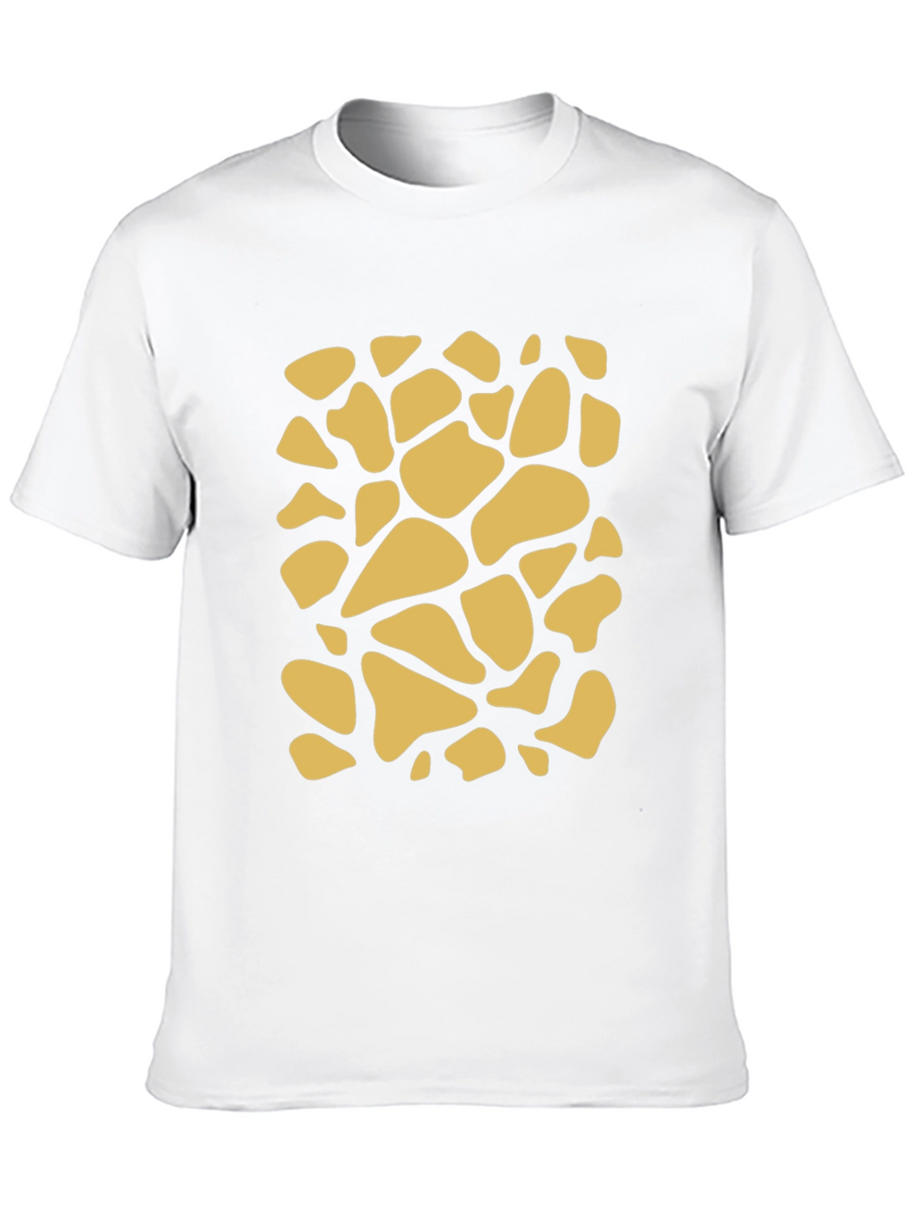 Unique Giraffe Print Black T-Shirt
