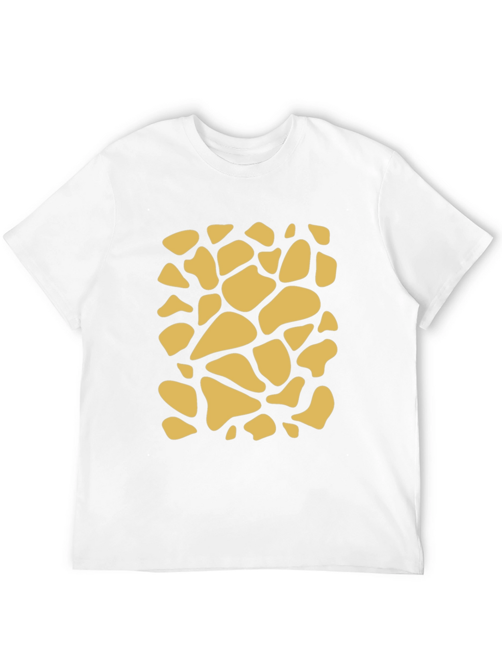 Unique Giraffe Print Black T-Shirt