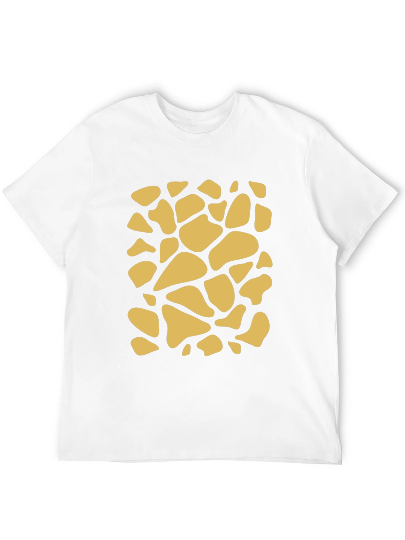 Unique Giraffe Print Black T-Shirt