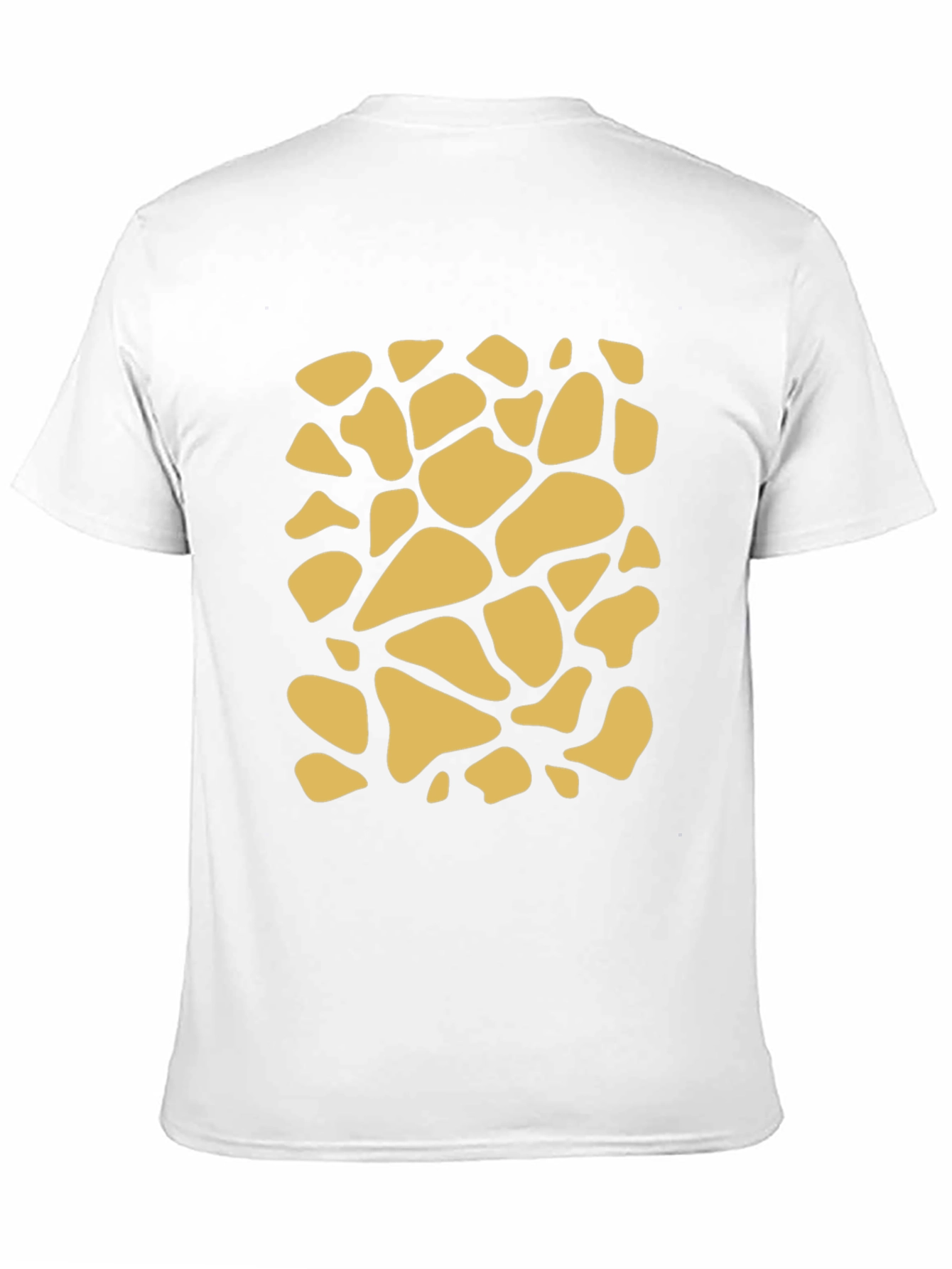 Unique Giraffe Print Black T-Shirt