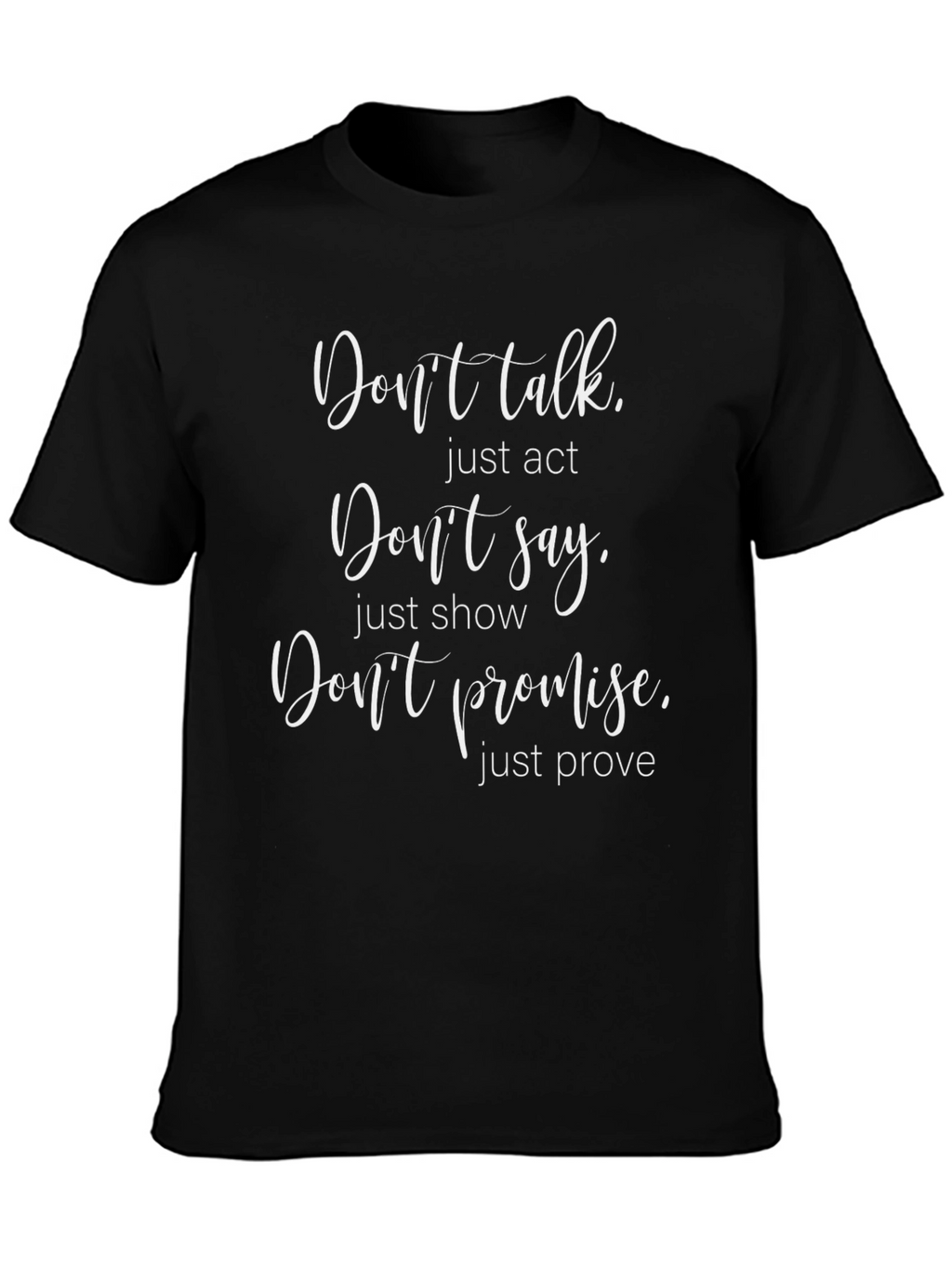 Inspirational Black Graphic T-Shirt