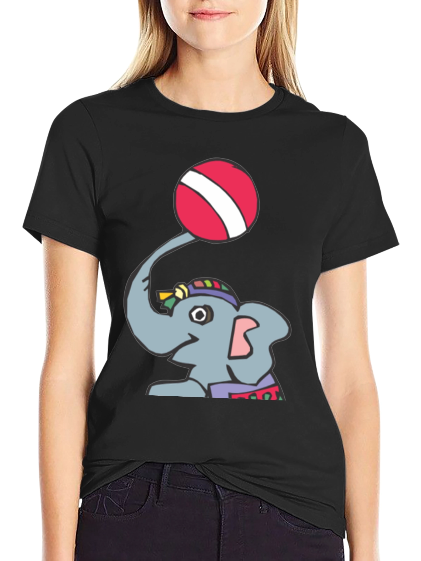 Elephant Ball T-Shirt - Fun Graphic Tee