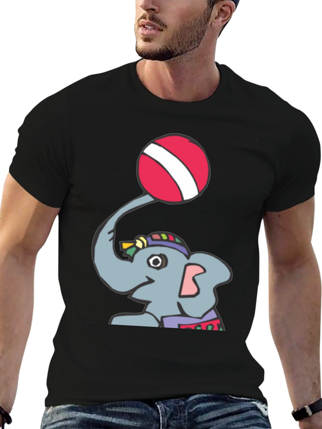 Elephant Ball T-Shirt - Fun Graphic Tee