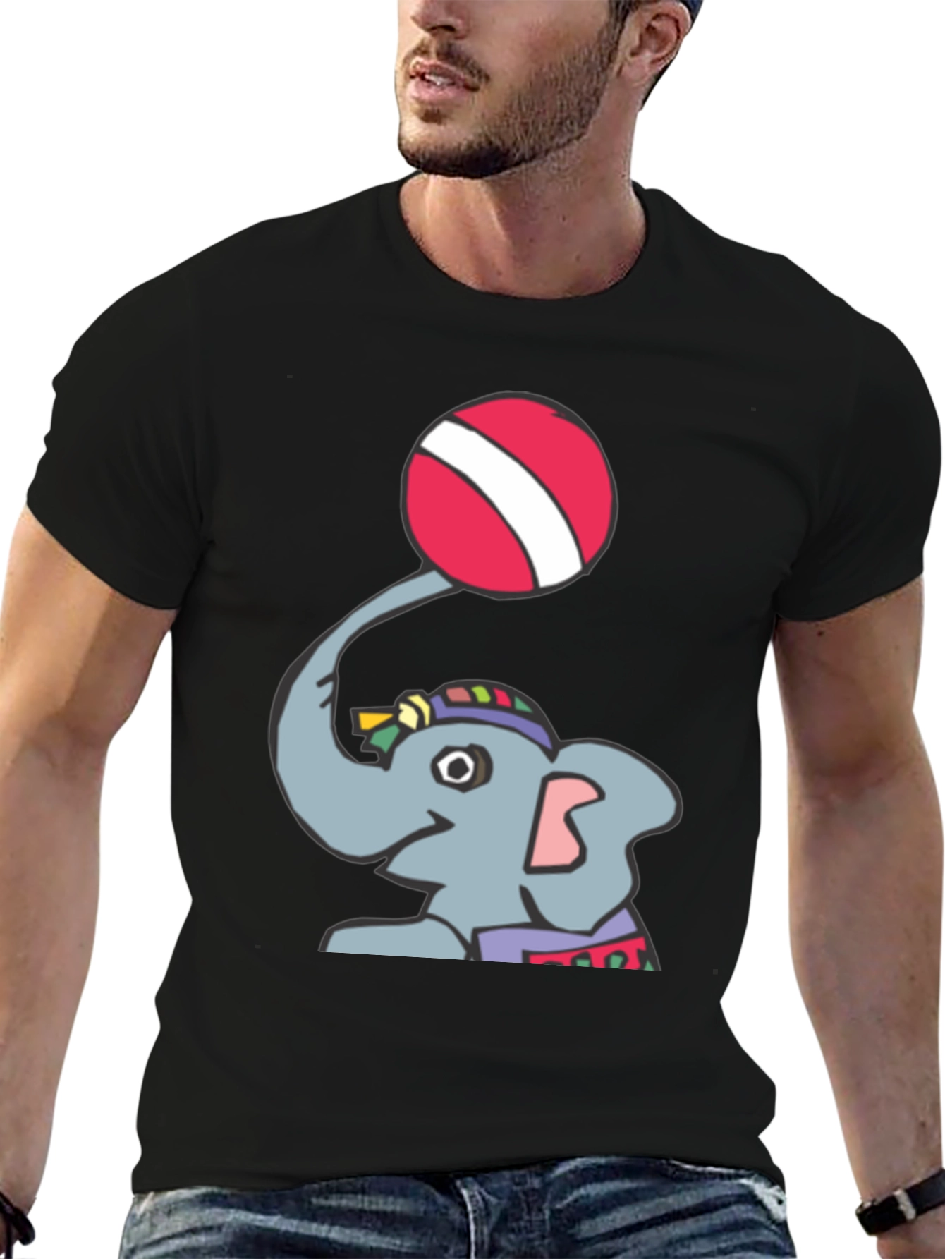 Elephant Ball T-Shirt - Fun Graphic Tee