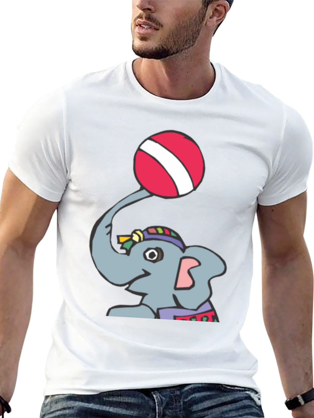 Elephant Ball T-Shirt - Fun Graphic Tee