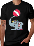 Elephant Ball T-Shirt - Fun Graphic Tee