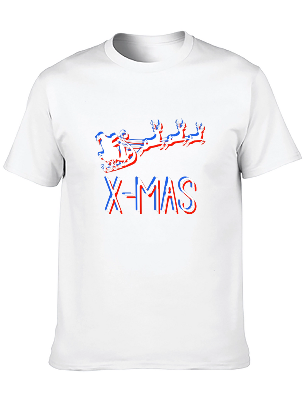X-Mas Santa Sleigh Graphic T-Shirt