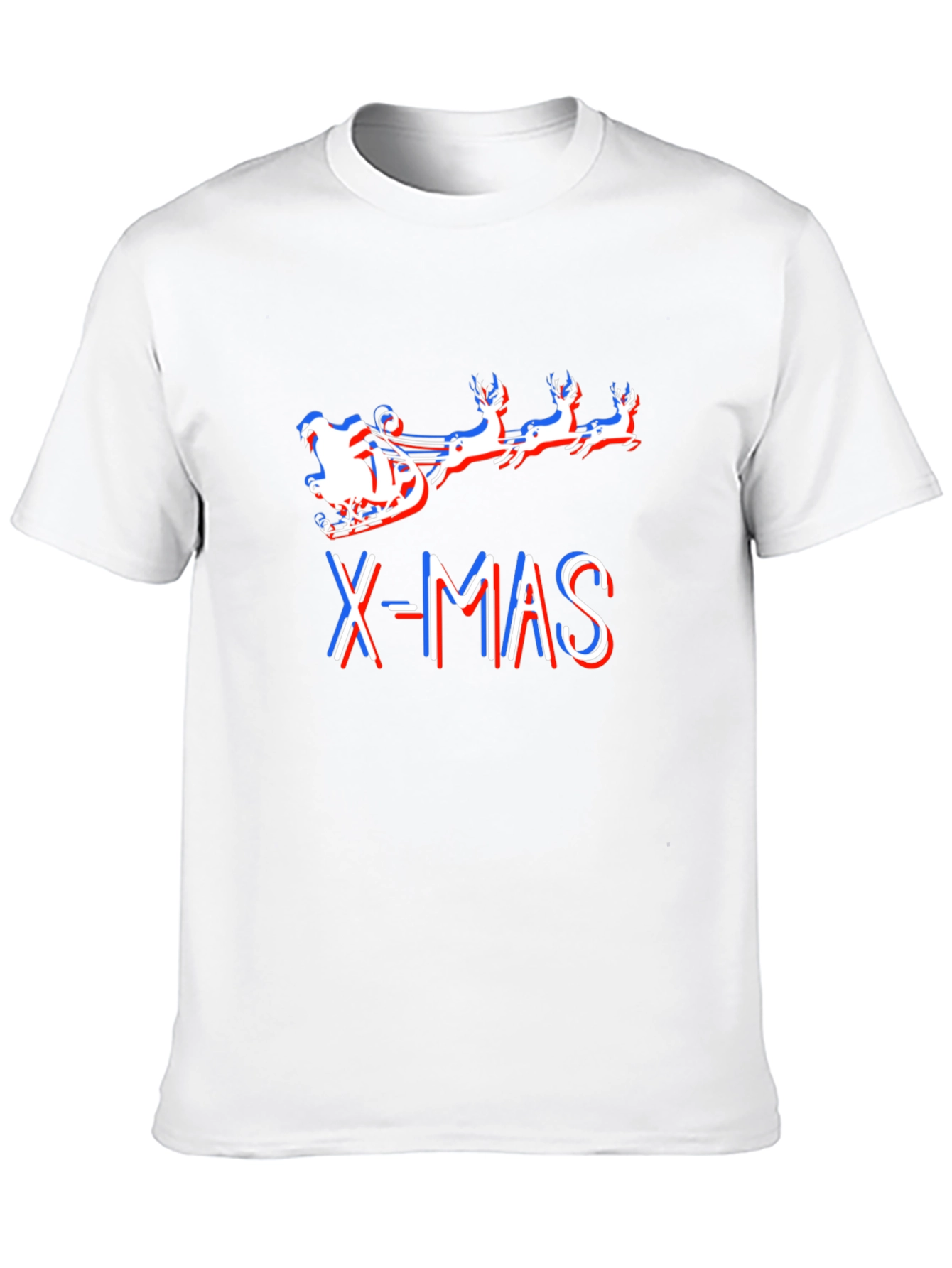 X-Mas Santa Sleigh Graphic T-Shirt