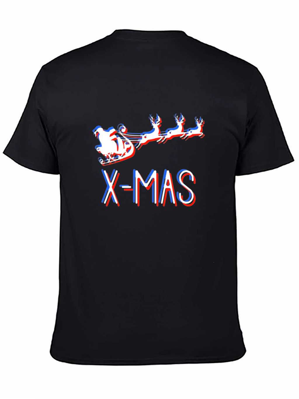 X-Mas Santa Sleigh Graphic T-Shirt