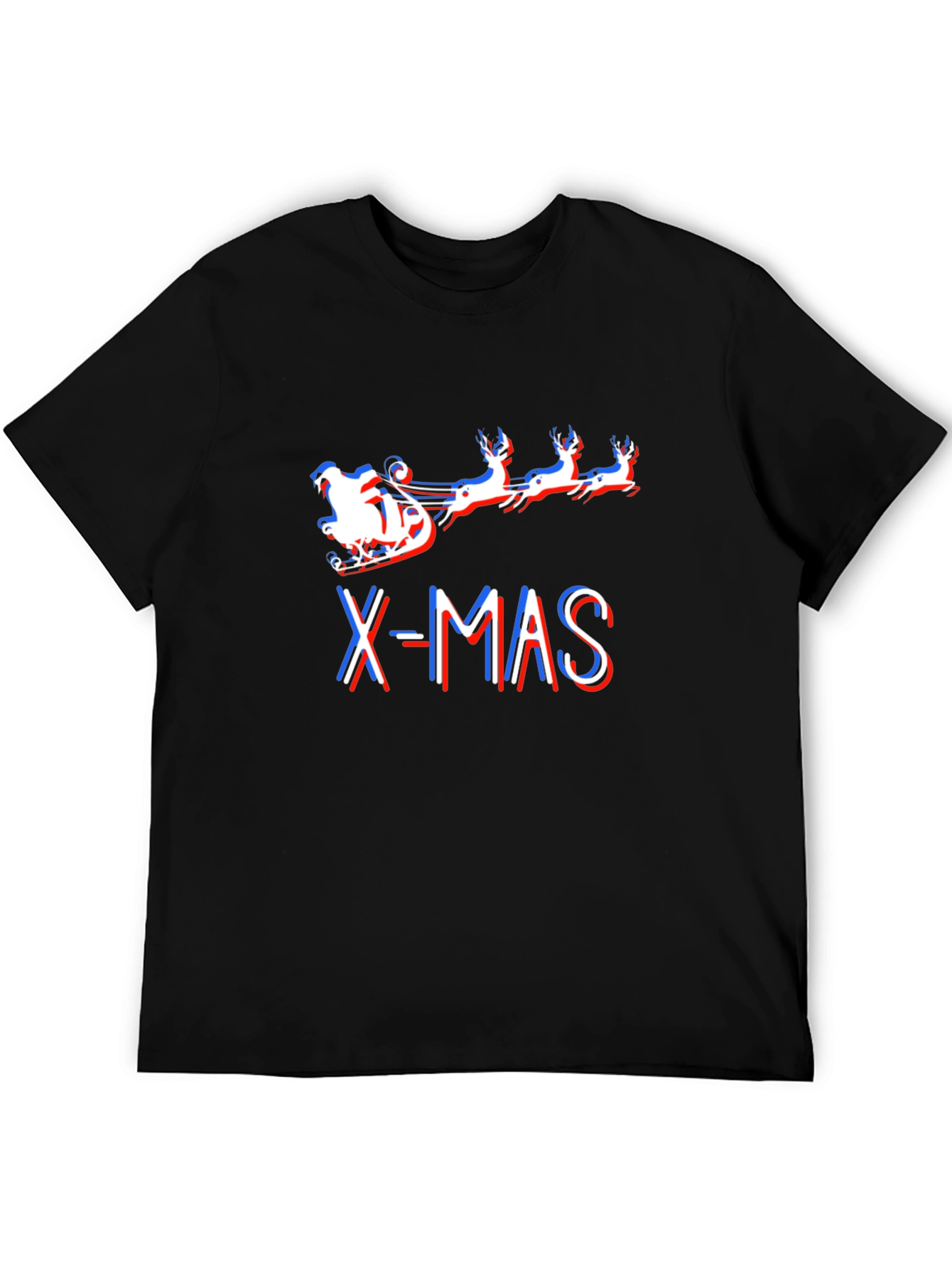 X-Mas Santa Sleigh Graphic T-Shirt