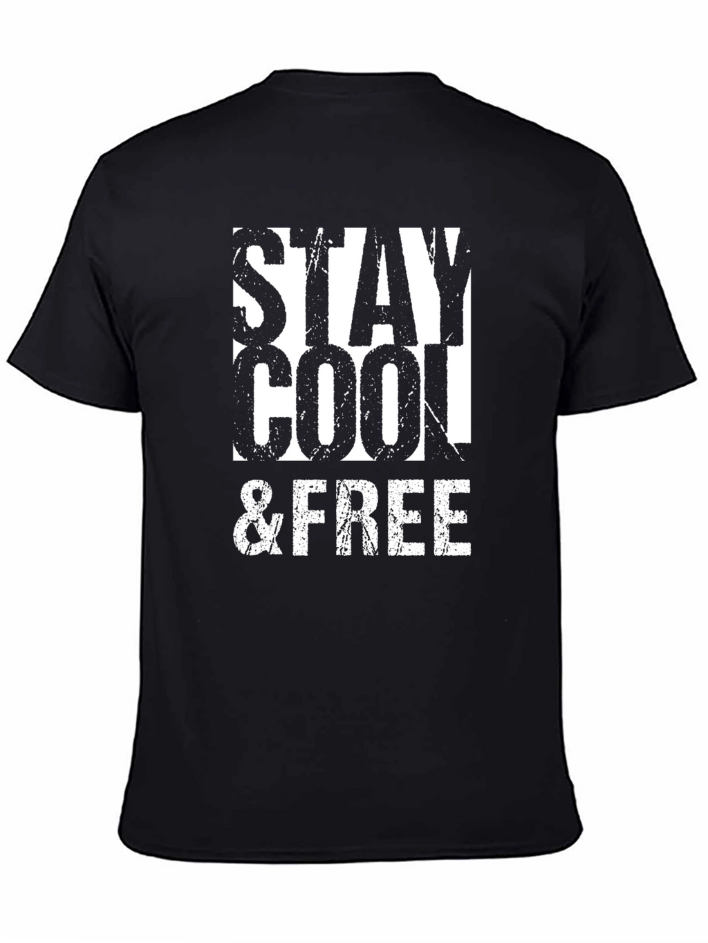 Stay Cool & Free Black T-Shirt