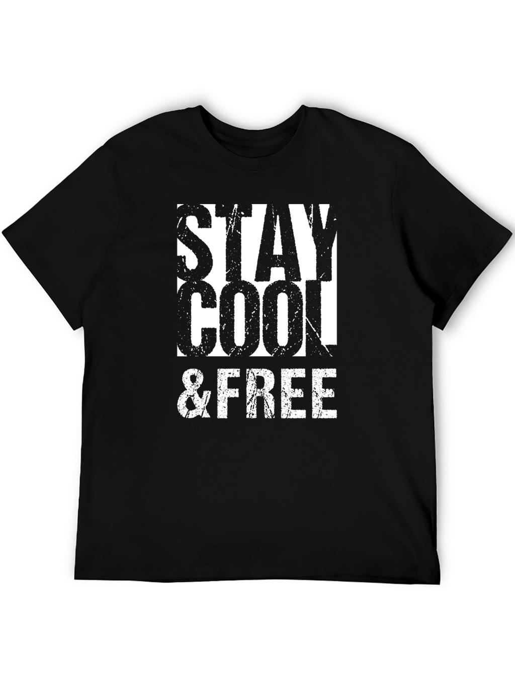 Stay Cool & Free Black T-Shirt