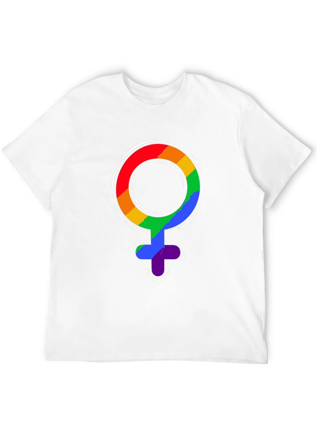 Pride Venus Symbol T-Shirt - LGBTQ+ Rainbow Design