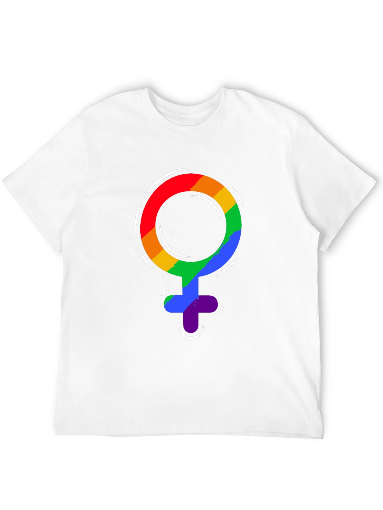 Pride Venus Symbol T-Shirt - LGBTQ+ Rainbow Design