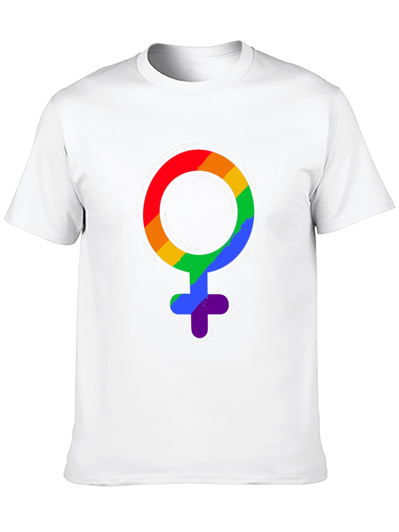Pride Venus Symbol T-Shirt - LGBTQ+ Rainbow Design