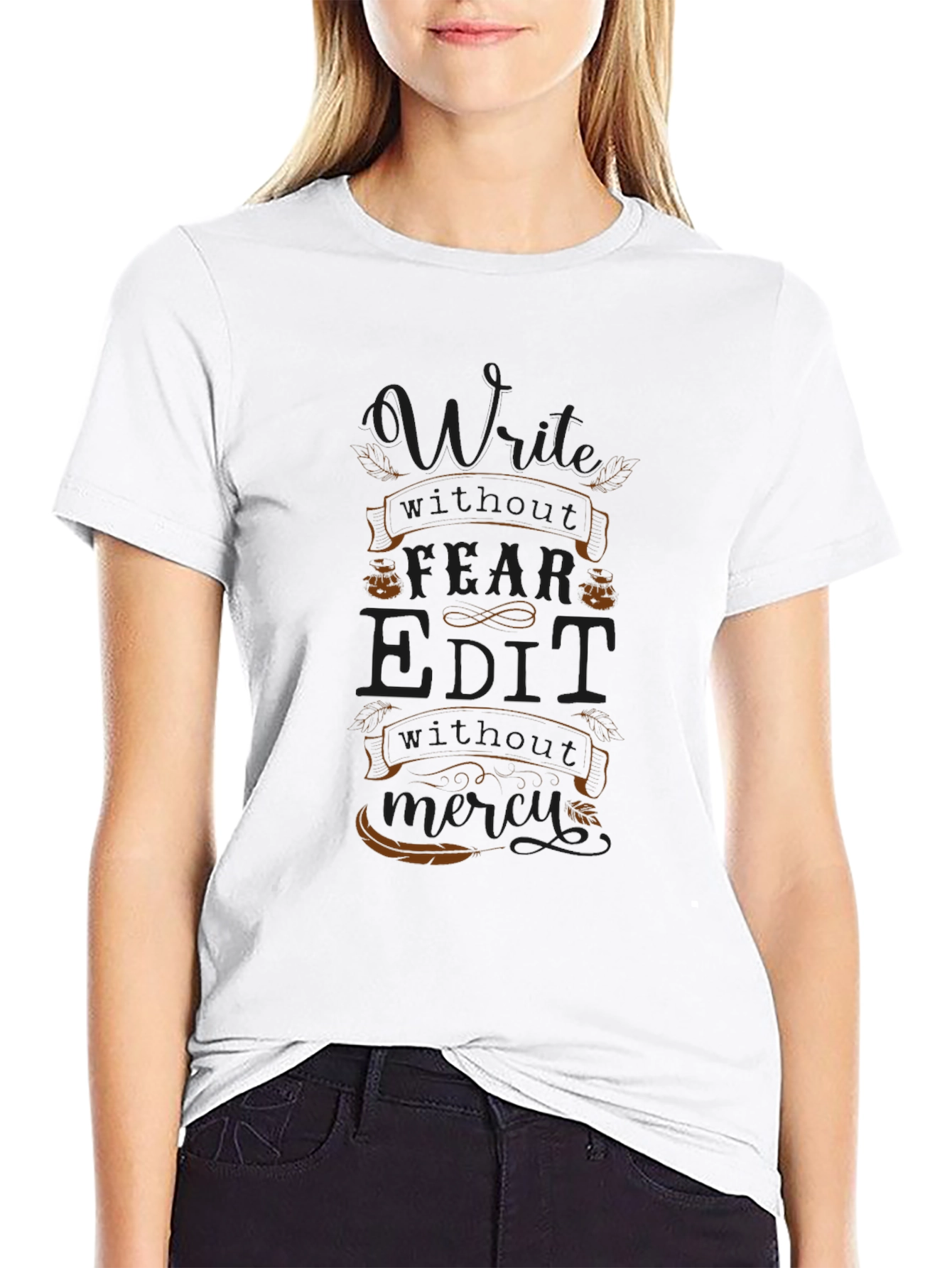 Edgy Graphic Print T-Shirt
