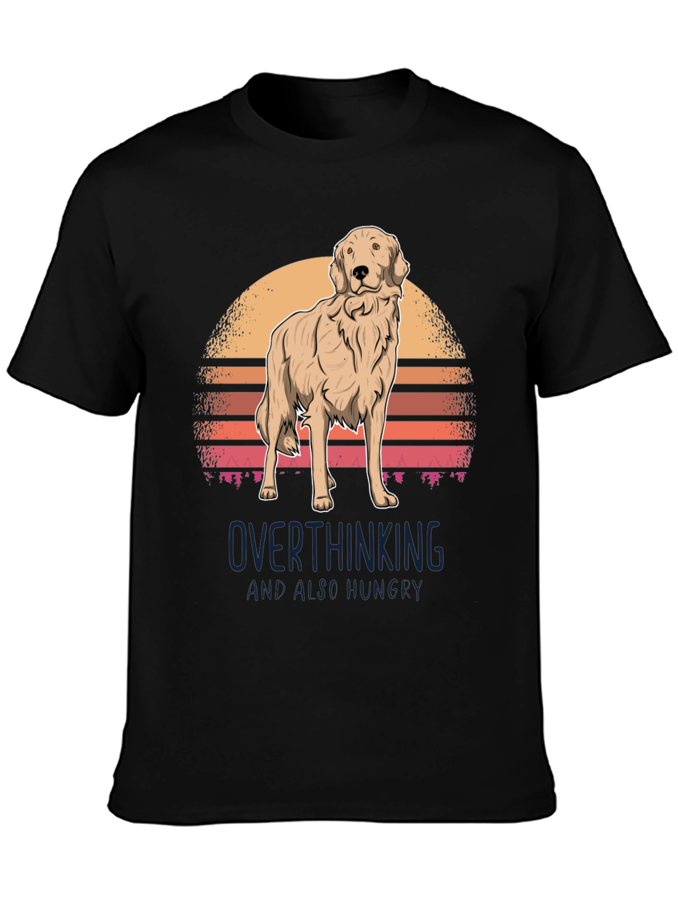 Overthinking Golden Retriever T-Shirt