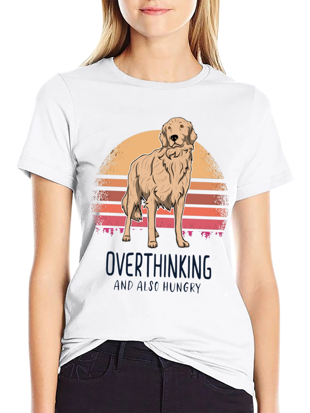 Overthinking Golden Retriever T-Shirt