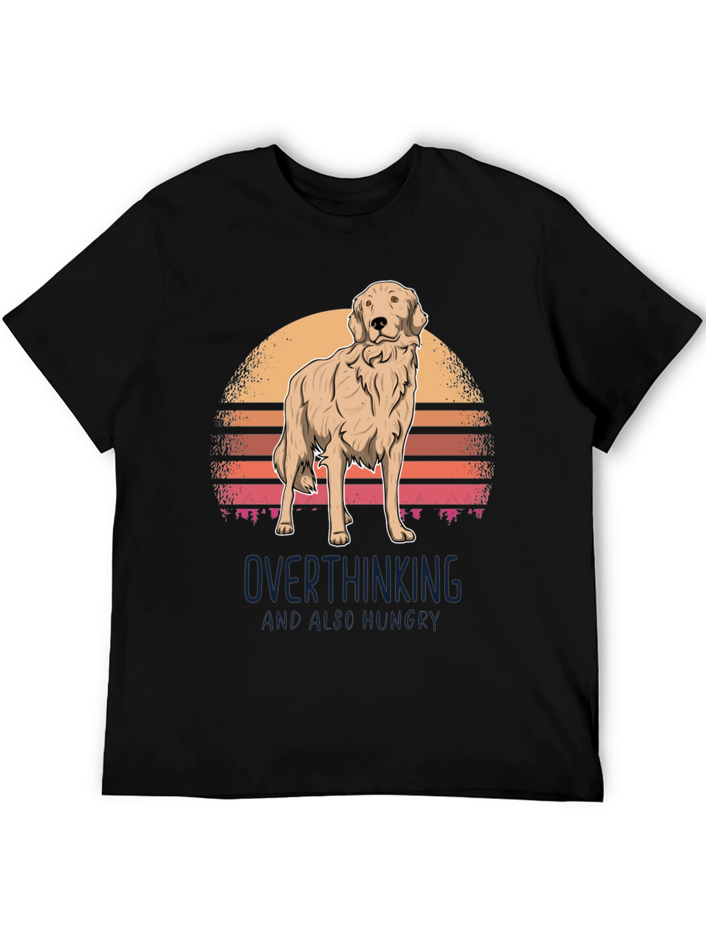 Overthinking Golden Retriever T-Shirt